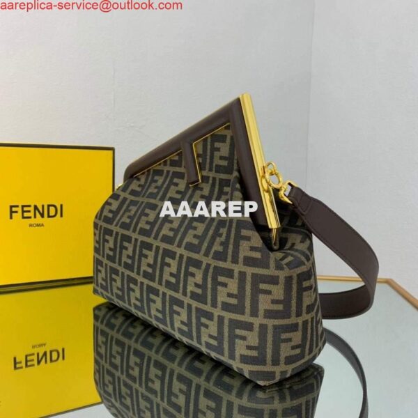 Replica Fendi FIRST Medium Bag Dark Green FF bag 8BP127 5