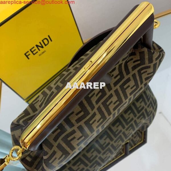 Replica Fendi FIRST Medium Bag Dark Green FF bag 8BP127 6