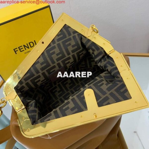 Replica Fendi FIRST Medium Bag Tan Leather 8BP127 5