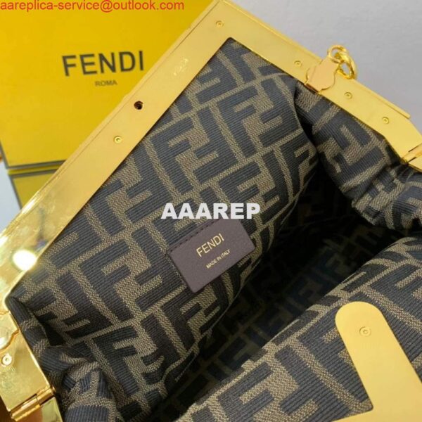 Replica Fendi FIRST Medium Bag Tan Leather 8BP127 6