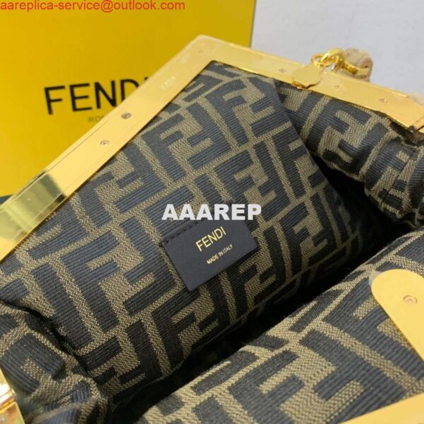 Replica Fendi First Medium Sheepskin Bag 8BP127 Apricot 6