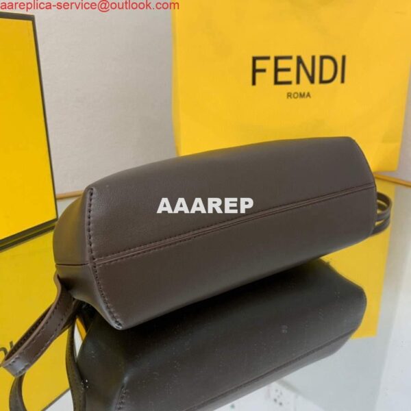 Replica Fendi FIRST Small Bag 8BP129 Dark Brown Leather 8