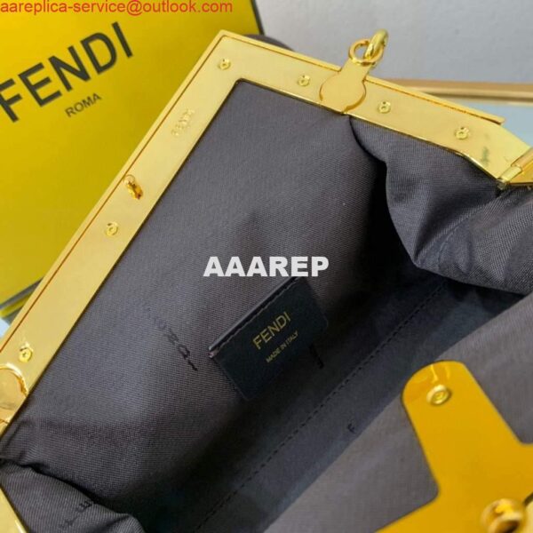 Replica Fendi FIRST Small Bag 8BP129 Dark Green FF 6