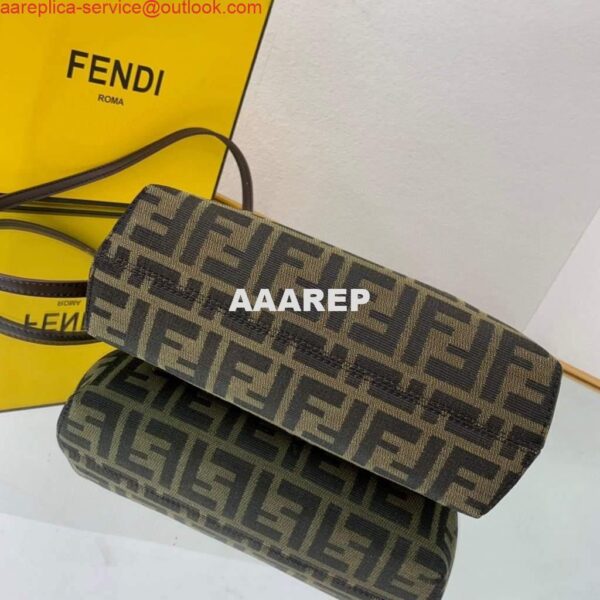 Replica Fendi FIRST Small Bag 8BP129 Dark Green FF 8