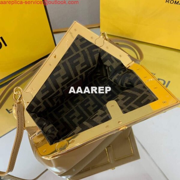 Replica Fendi FIRST Small Bag Apricot Leather 8BP129 5