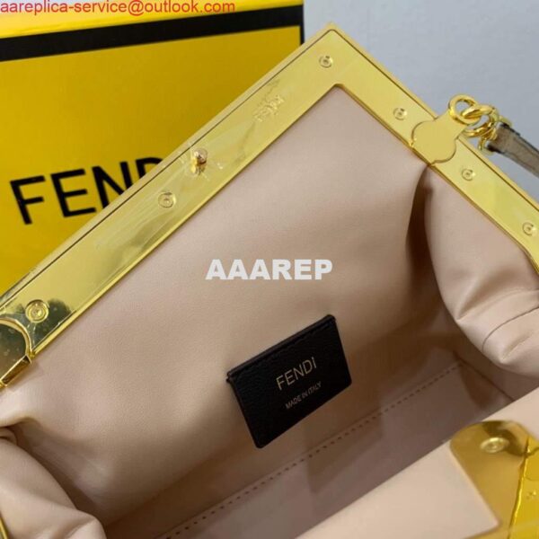 Replica Fendi First Small flannel Bag 8BP129 Tan 8