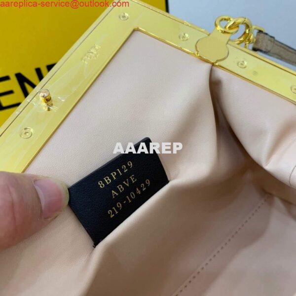 Replica Fendi First Small flannel Bag 8BP129 Tan 7