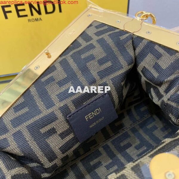 Replica Fendi First Small Sheepskin Bag 8BP129 Beige 8