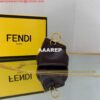 Replica Fendi Nano First Charm Shoulder Bag 7AS051 Dark Brown