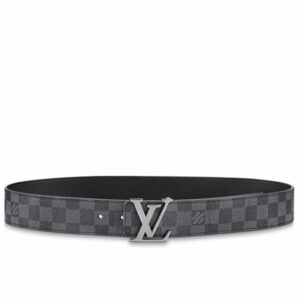 Replica Louis Vuitton LV Initiales 40MM Reversible Belt Damier Graphite M0213Q