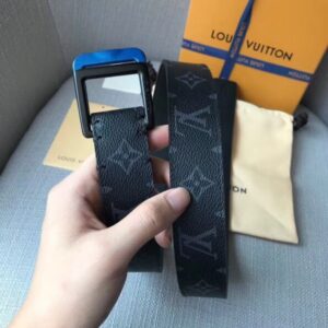 Replica Louis Vuitton LV Orbit 35mm Belt Monogram Eclipse M0136S 2