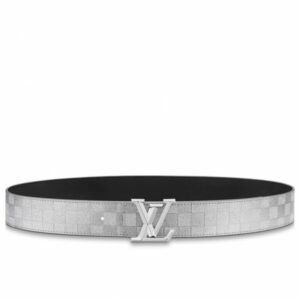 Replica Louis Vuitton LV Pyramide Glitter 40MM Belt Damier Leather M0504V