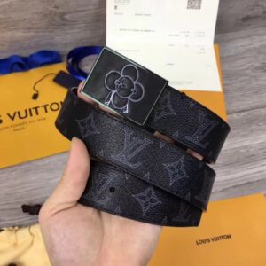 Replica Louis Vuitton Metropole 35mm Belt Monogram Eclipse M0048T 2