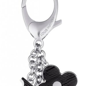 Replica Louis Vuitton Black Fleur d'Epi Bag Charm M65084 2