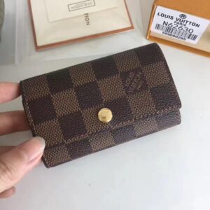 Replica Louis Vuitton 6 Key Holder Damier Ebene N62630 2