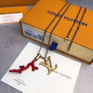 Replica Pendant Chain LV Coral Necklace Louis Vuitton M68903