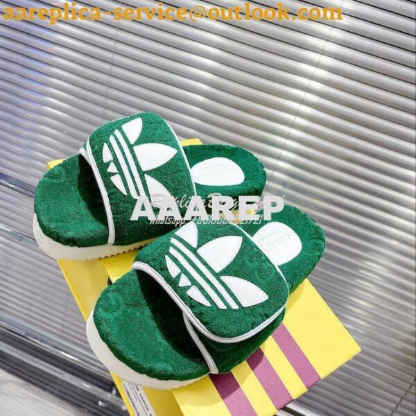 Replica adidas x Gucci Men Female GG platform sandal 702398 37