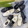 Replica Gucci Aria Loafer With Double G 670399 White Chevron Matelasse