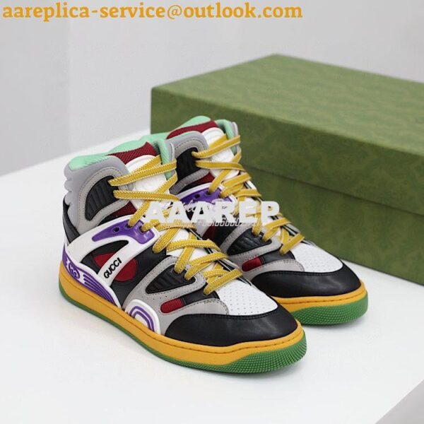 Replica Gucci Basket Sneaker Men Female 665688 T06