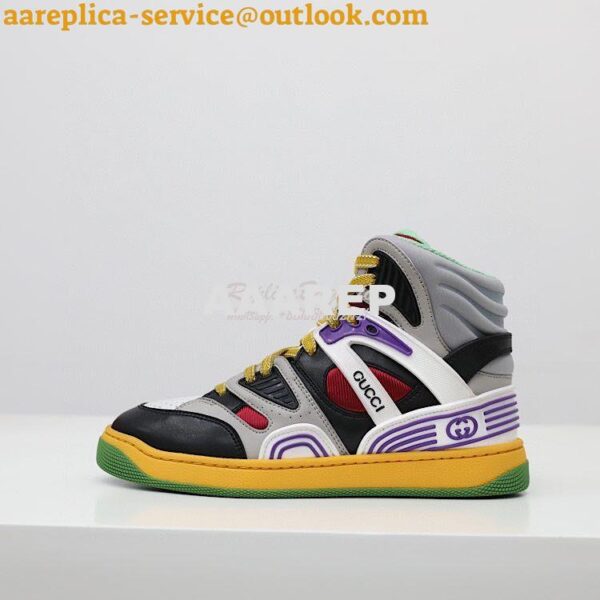 Replica Gucci Basket Sneaker Men Female 665688 T06 5