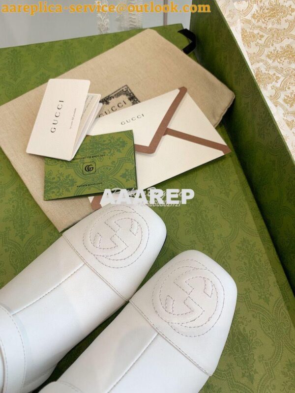 Replica Gucci Chain Soho Knee High Boot With Double G 360565 White 7