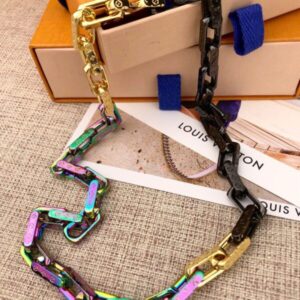 Replica LV M68241 Louis Vuitton Monogram Colors Chain Necklace