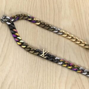 Replica LV M69462 Louis Vuitton Chain Links Patches Necklace 2