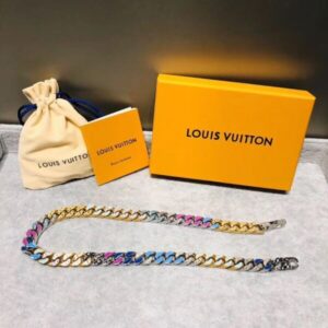 Replica LV MP2682 Louis Vuitton Chain Links Patches Necklace