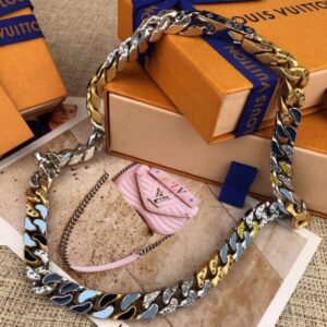 Replica LV MP2773 Louis Vuitton Chain Links Patches Necklace 2