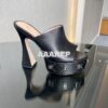 Replica Gucci Heeled Metallic Sandal 551213