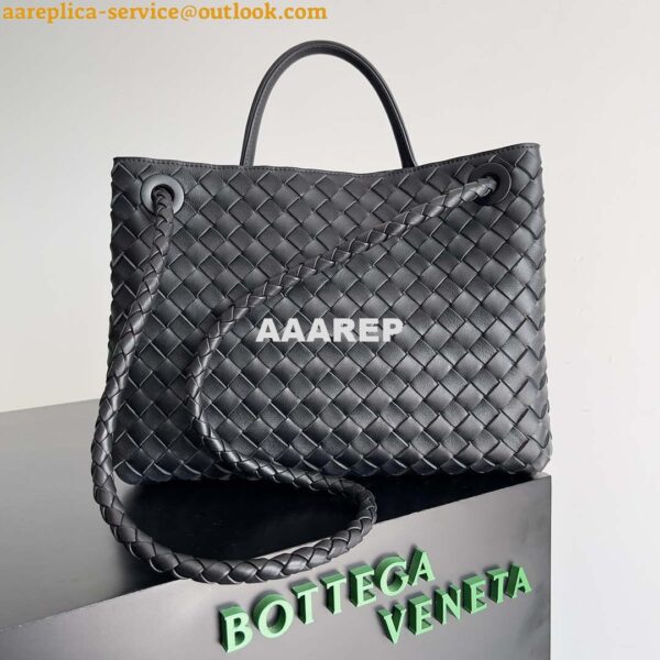 Replica Bottega Veneta BV 743572 Medium Andiamo Black 2