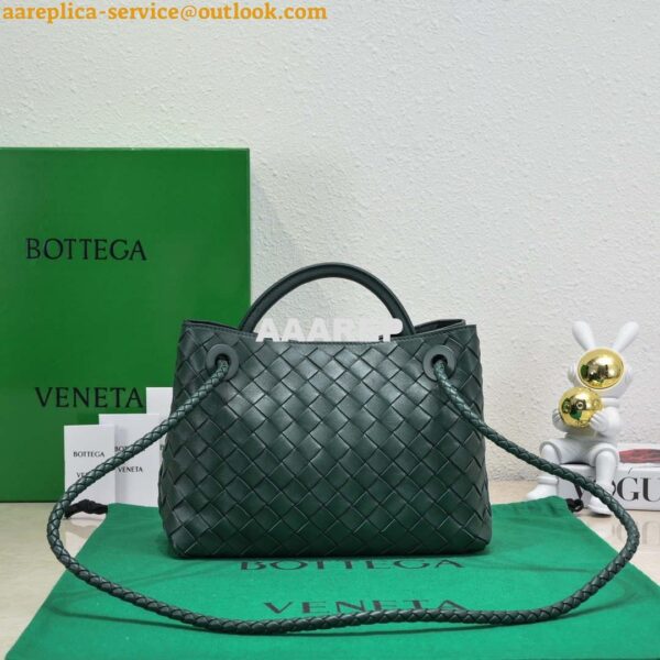 Replica Bottega Veneta BV 743572 Medium Andiamo Dark Green 4