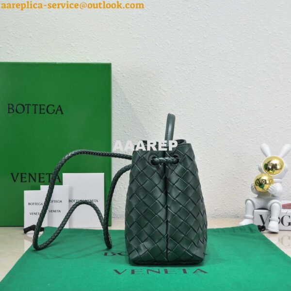 Replica Bottega Veneta BV 743572 Medium Andiamo Dark Green 5