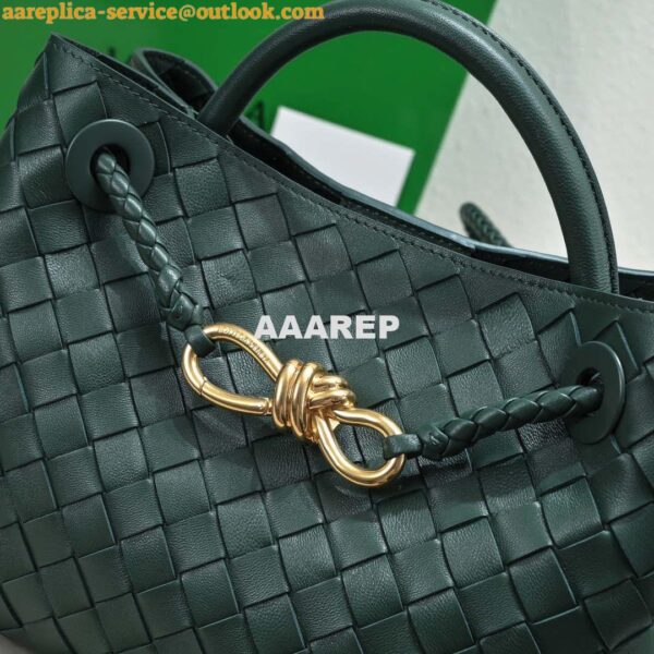 Replica Bottega Veneta BV 743572 Medium Andiamo Dark Green 7