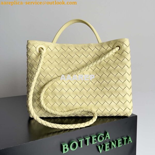 Replica Bottega Veneta BV 743572 Medium Andiamo Ligth Yellow 2