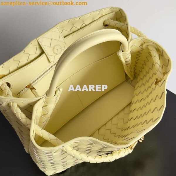 Replica Bottega Veneta BV 743572 Medium Andiamo Ligth Yellow 11