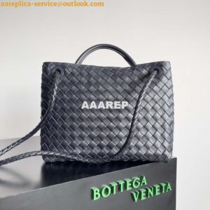 Replica Bottega Veneta BV 743572 Medium Andiamo Navy Blue 2