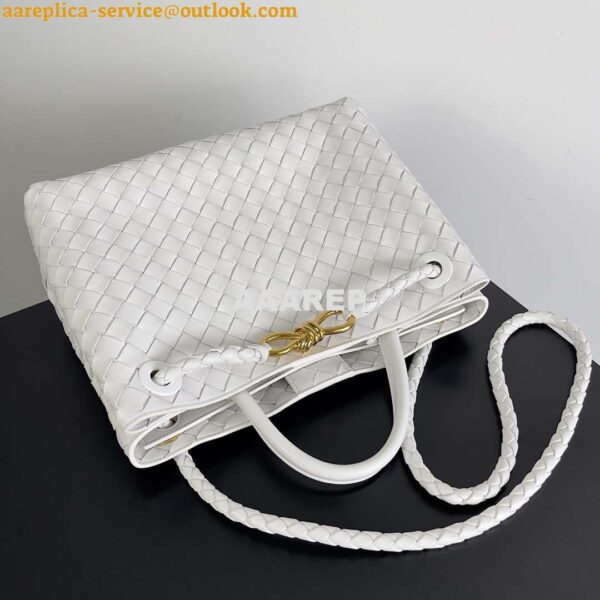 Replica Bottega Veneta BV 743572 Medium Andiamo White 8