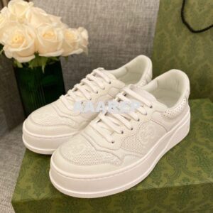 Replica Gucci Men Female GG Embossed Sneaker 670408 White