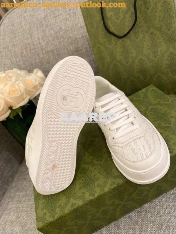 Replica Gucci Men Female GG Embossed Sneaker 670408 White 11