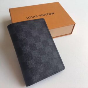 Replica Louis Vuitton Passport Cover Damier Graphite N60031 2