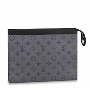 Replica Louis Vuitton Pochette Voyage MM Monogram Eclipse Reverse M69535