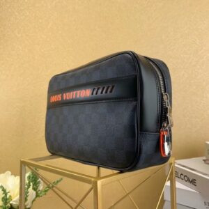 Replica Louis Vuitton Toilet Pouch GM Damier Cobalt Race N60245 2