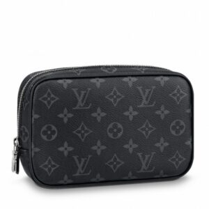 Replica Louis Vuitton Toilet Pouch PM Monogram Eclipse M43384