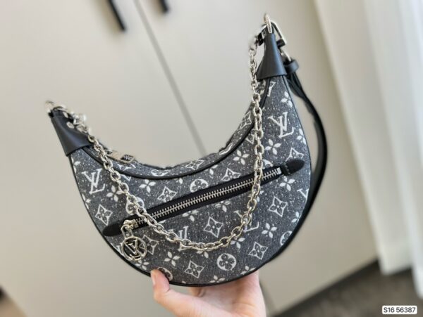 Replica Louis Vuitton LOOP Bag Monogram Jacquard Denim M21752 3