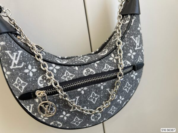 Replica Louis Vuitton LOOP Bag Monogram Jacquard Denim M21752 7