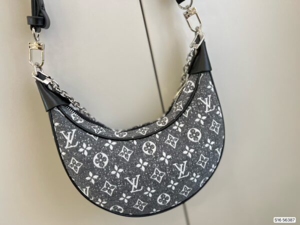 Replica Louis Vuitton LOOP Bag Monogram Jacquard Denim M21752 10