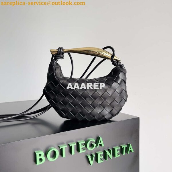 Replica Bottega Veneta BV 744267 Mini Sardine Black 4