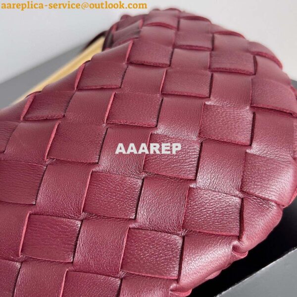 Replica Bottega Veneta BV 744267 Mini Sardine Wine Red 5