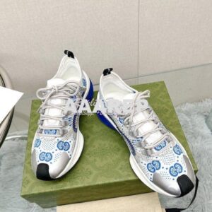 Replica Gucci Men Female Run sneaker 680900 White Blue 2